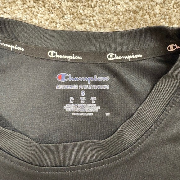 Champion Tar Heels University of North Carolina Black Athletic Tee Size S - Picture 4 of 7